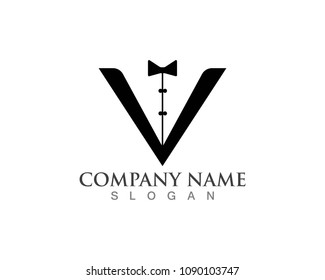Tuxedo Man Logo Template