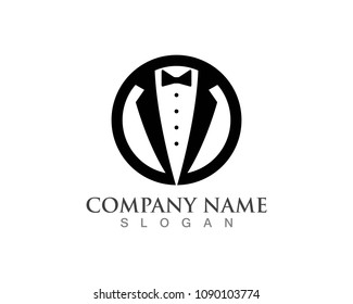 Tuxedo Man Logo Template