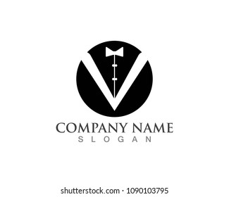 Tuxedo Man Logo Template