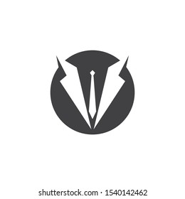 Tuxedo man logo vector template