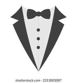 tuxedo, mens suit icon vector illustration symbol