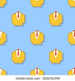 Tuxedo seamless pattern. Vector illustration.