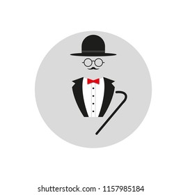 Tuxedo set of comedian actor