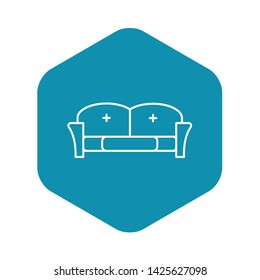 Tuxedo sofa icon. Outline tuxedo sofa vector icon for web design isolated on white background