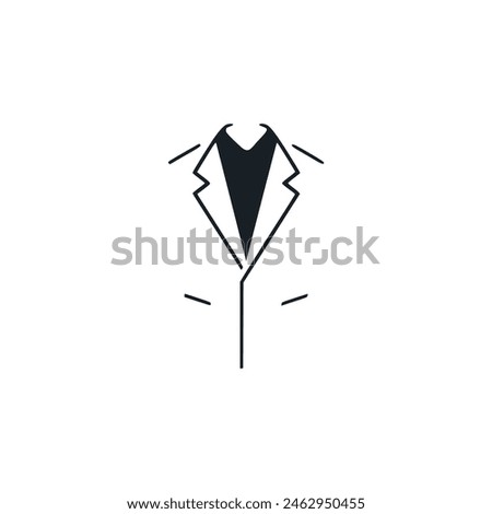 tuxedo suite tailor logo vector illustration template design