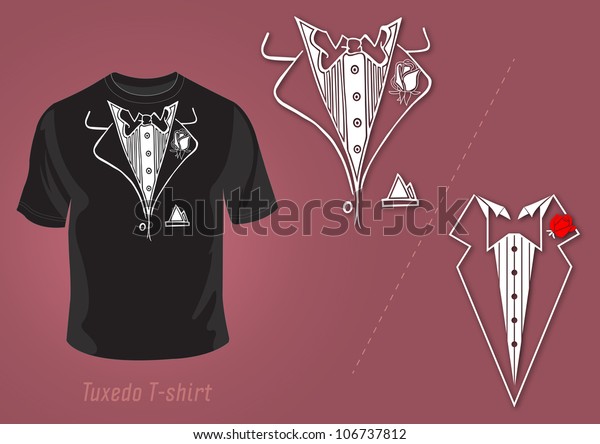 Download Tuxedo Tshirt Vector Design Illustration Stock Vector ...