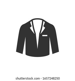 Tuxedo Vector Icon On White Background.