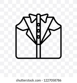 Tuxedo vector linear icon isolated on transparent background, Tuxedo transparency concept can be used for web and mobile