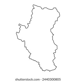 Tuyen Quang province map, administrative division of Vietnam. Vector illustration.