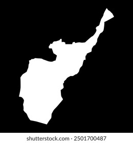 Tuzi Municipality map, administrative subdivision of Montenegro. Vector illustration.