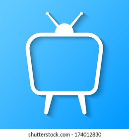 TV 3d abstract design paper style