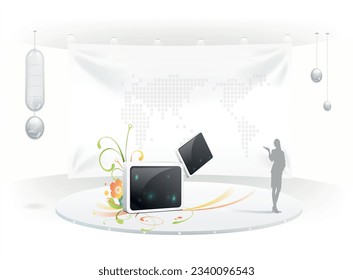 tv abstract color vector and quality look