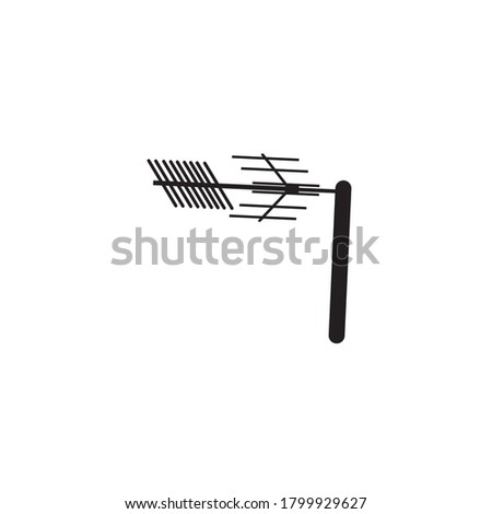 tv antena vector design ilustration icon templat
