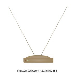 TV Antenna Icon. Vector Illustration