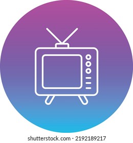 Tv App vector icon. Can be used for printing, mobile and web applications.