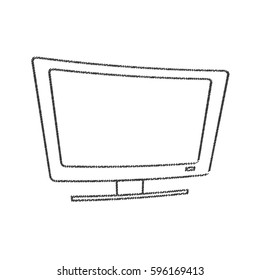 tv appliance electrical line vector illustration eps 10