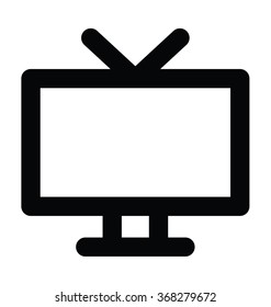 
Tv Bold Line Vector Icon
