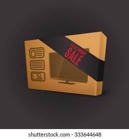 tv box black background