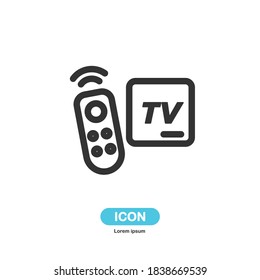 tv box icon vector isolated on white background.