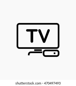 TV box / IPTV vector icon.