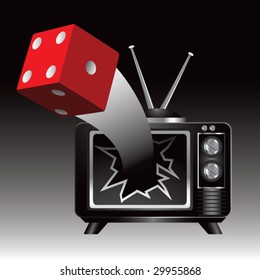 tv broken by dice