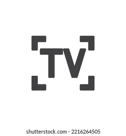 TV camera mode vector icon. filled flat sign for mobile concept and web design. Tv , shutter priority glyph icon. Symbol, logo illustration. Vector graphics