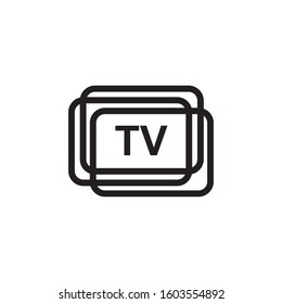 TV channel program icon logo design inspiration vector template