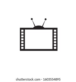 TV channel program icon logo design inspiration vector template