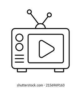 tv channel Vector icon which is suitable for commercial work and easily modify or edit it


