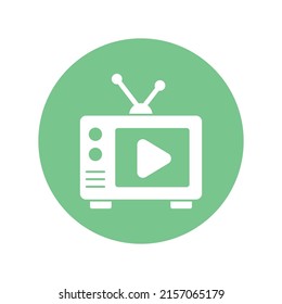 tv channel Vector icon which is suitable for commercial work and easily modify or edit it

