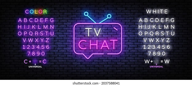 Tv Icon Neon High Res Stock Images Shutterstock
