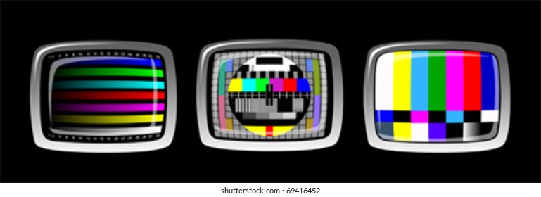 Tv - Color Test Pattern - Test Card, Vector