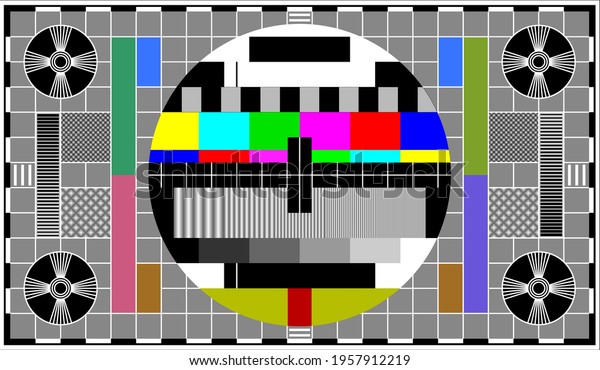 Tv Color Test Pattern On High Stock Vector (Royalty Free) 1957912219 ...