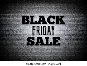 TV commercial black friday sale vector illustration