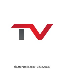 TV company linked letter logo