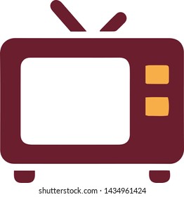 TV concept icon in trendy flat style isolated on white background. TV concept symbol. Vector illustration