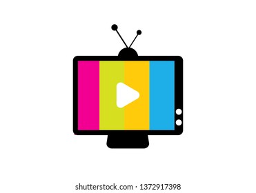 TV concept logo