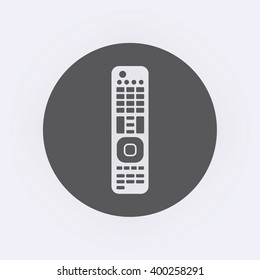 TV controller icon in circle . Vector illustration