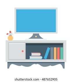 
TV Cupboard Vector Icon
