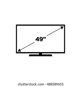 TV diagonal size, Diagonal Screen Size 49 inch