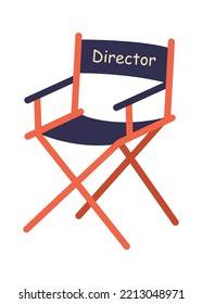 TV Director's Chair Icon. Vector Illustration