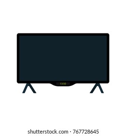 TV display icon, with black screen.