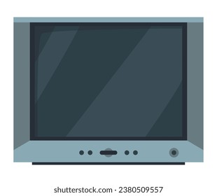 Tv evolution. Communication system, old or retro receiver. History, technology concept, cartoon TV icon. Isolated vector illustration