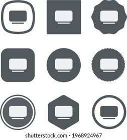 tv fill icon . web icon set . icons collection. Simple vector illustration.