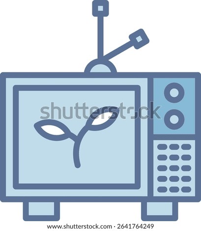 Tv Filled Blue Tone Icon