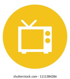 TV Flat Colored Icon