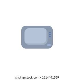 Tv flat icon on white background
