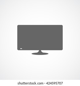 TV Flat Icon On White Background