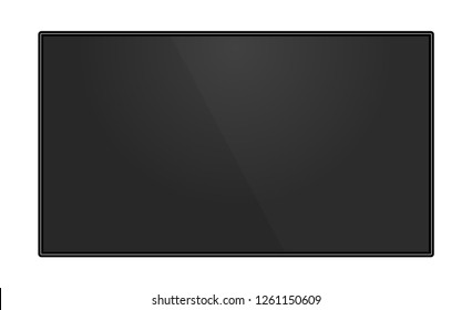 TV Flat Screen Lcd Plasma. Vector Illustration.