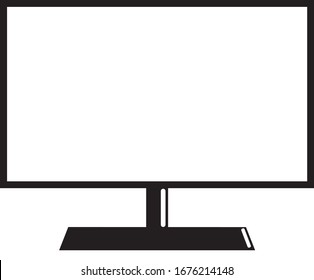 Pantalla plana de TV lcd, plasma, tv se burla. maqueta en blanco del monitor HD. Pantalla plana en negro de panel de vídeo moderno, aislada en fondo blanco. Pantalla panorámica que muestra la presentación de su empresa en el dispositivo de visualización